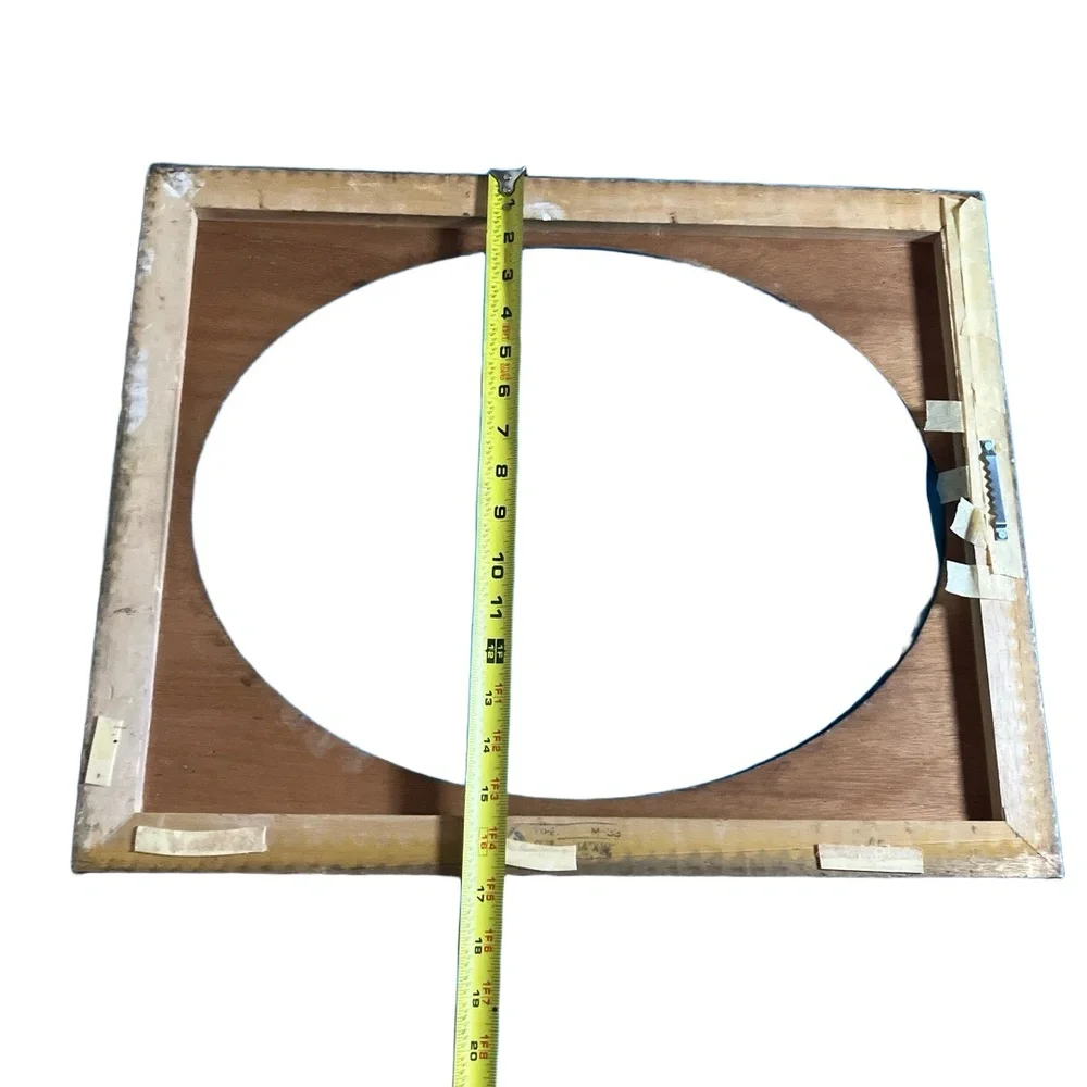 Ikea Picture Frame Baroque‎ Gold Ornate Square Circular Opening Vintage Luxe